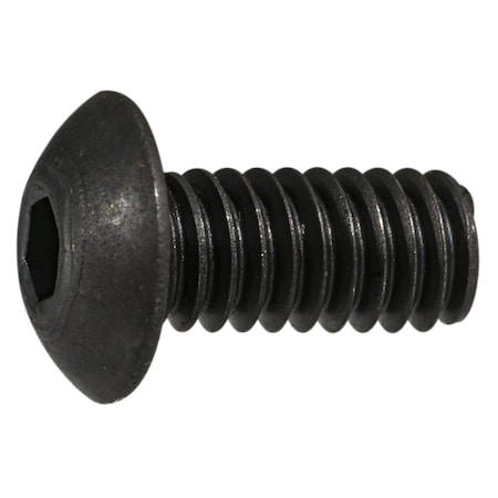 Midwest Fastener M3-0.50 Socket Head Cap Screw, Button, Black Oxide Steel, 6 mm Length, 25 PK 75941